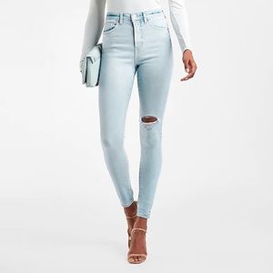 NWT Express High Waist Light Wash Jeans